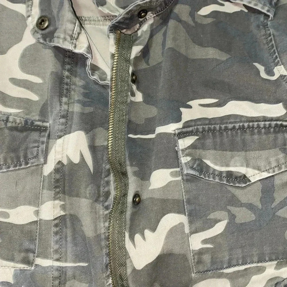 Sky and Sparrow XS Anorak Camo Camouflage Military Jacket-Zips and Snaps - Picture 4 of 5